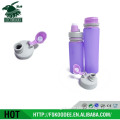 wholesale accordion silicone water bottle folding bpa free accordion flexible silicone collapsible water bottle